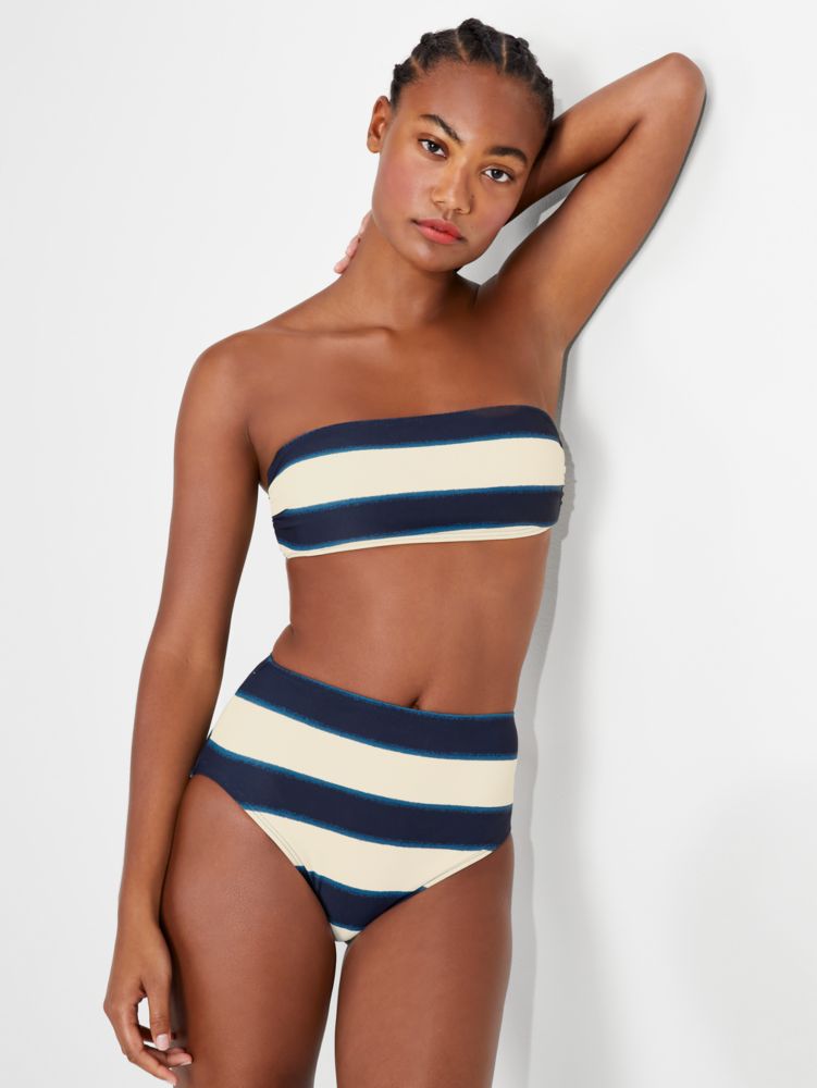 Awning Stripe Bandeau Bikini Top Kate Spade Outlet