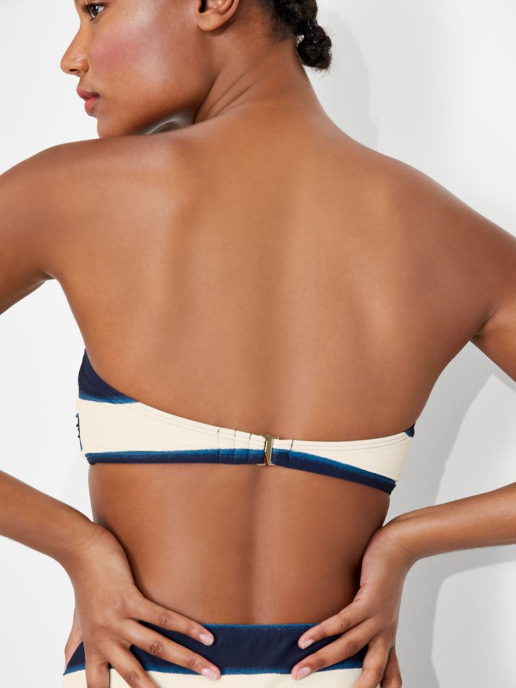 Kate Spade,Awning Stripe Bandeau Bikini Top,