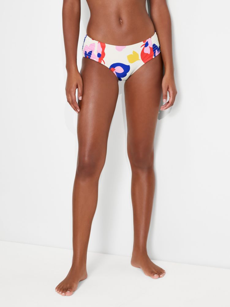 Kate Spade,Summer Floral Smocked Bikini Bottom,swimwear,