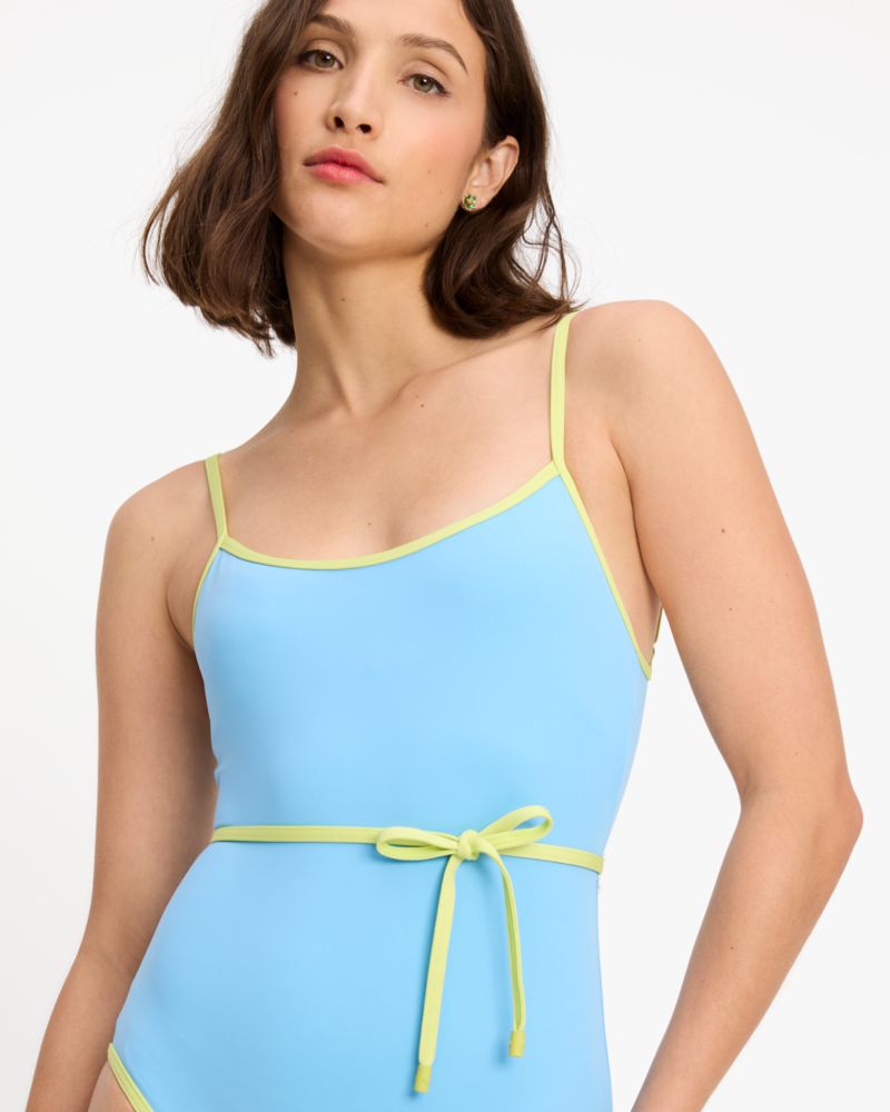 Colorblock Belted One Piece