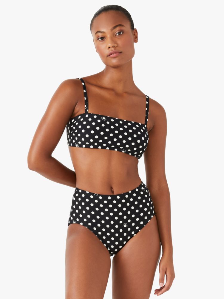 Kate Spade,Lia Dot Square-neck Bikini Top,Multi Color