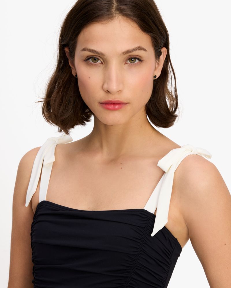 Bow Shoulder Tie One Piece | Kate Spade New York