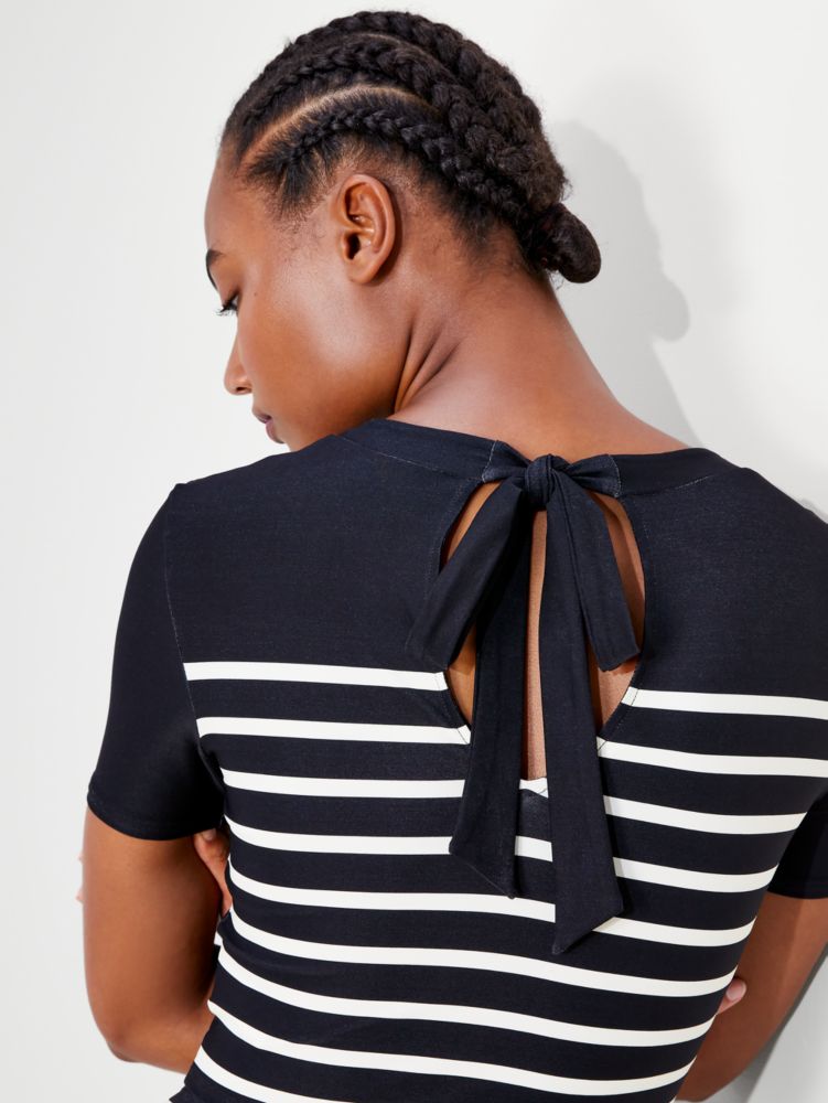 Kate Spade,Breton Stripe Rashguard Top,