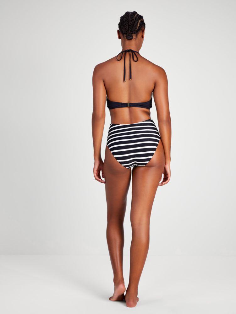 Breton Stripe High Neck Monokini