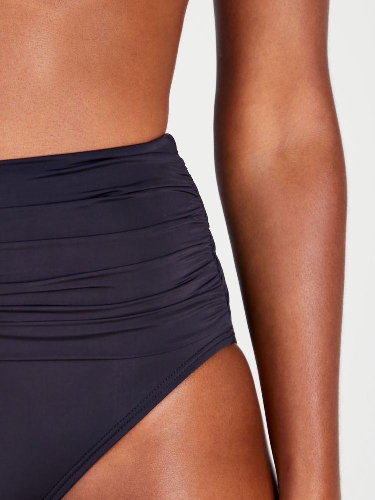Shirred High-waist Bikini Bottom
