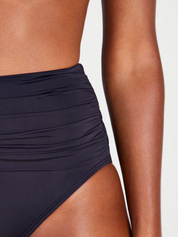 Kate Spade,Shirred High-waist Bikini Bottom,