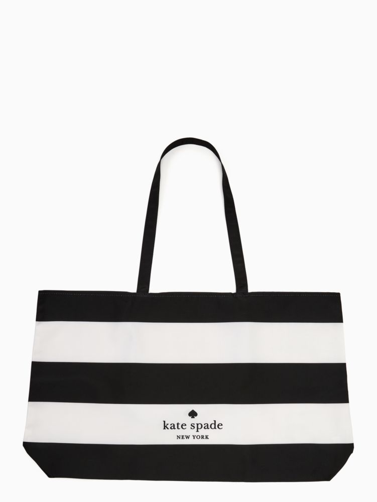Buy the Kate Spade Black Canvas Tote Bag