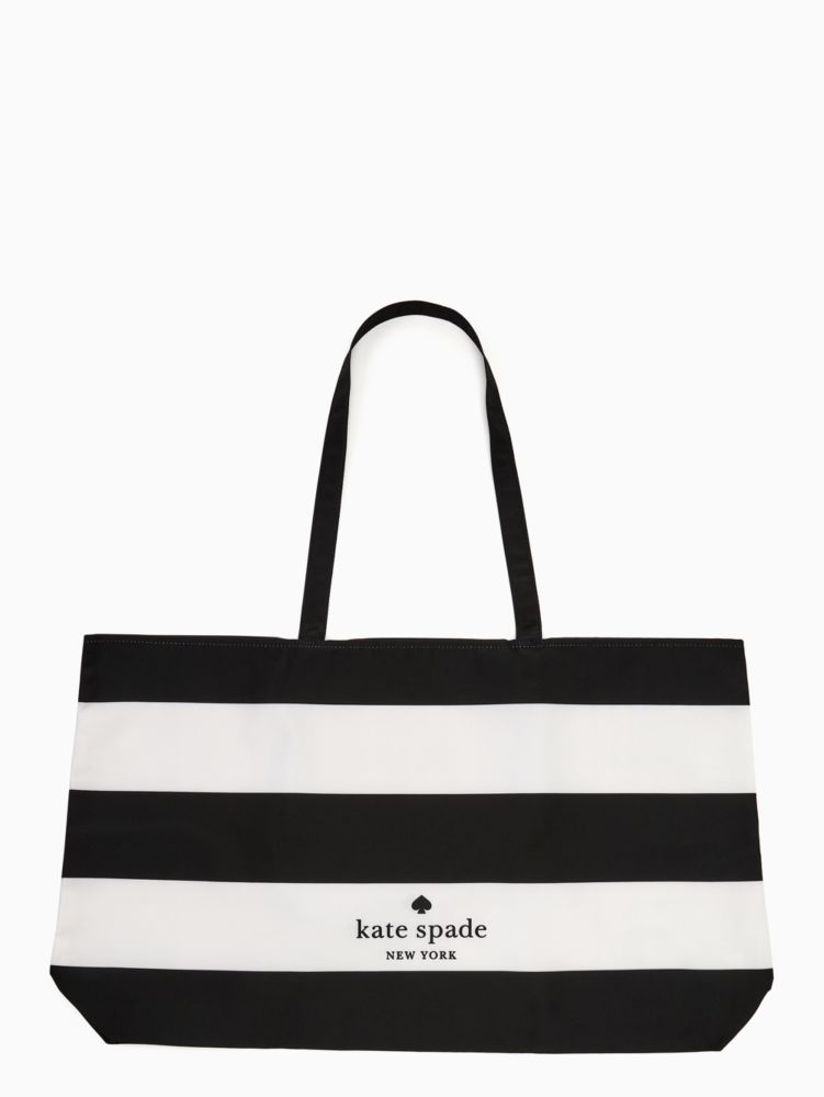 Kate spade striped deals tote bag