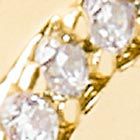 Kate Spade,Spot The Spade Pave Huggies,Dangle Earring,Hoops,Cubic Zirconia,Cut Out,Logo,Gem Embellishment,Brass,Rose Gold ...,Clear