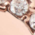 Kate Spade,spot the spade pave halo spade studs,earrings,Clear/Rose Gold