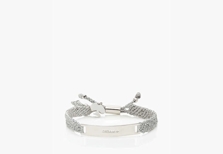 Kate Spade,on purpose Silver Friendship Bracelet,bracelets,Silver