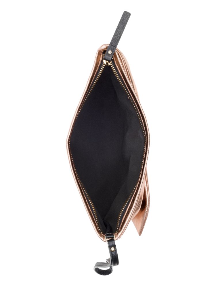 On Purpose Rose Gold Metallic Wristlet, , Product
