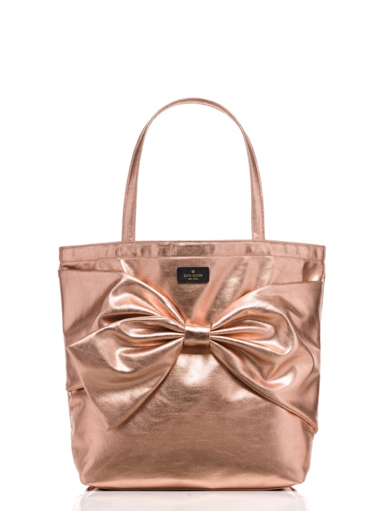 Metallic rose gold purse on sale