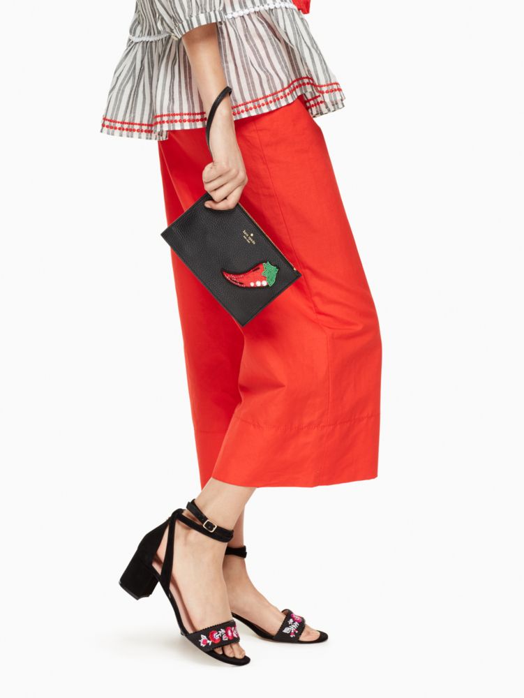 Kate Spade,On Purpose Small Leather Wristlet,