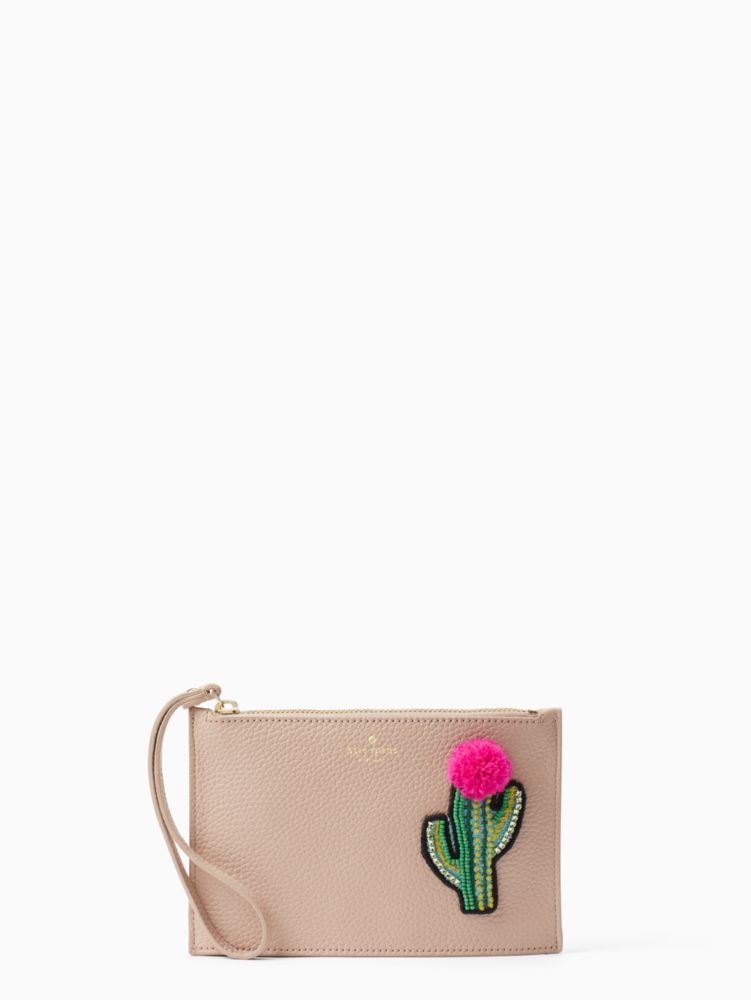 On Purpose Small Leather Wristlet Kate Spade New York