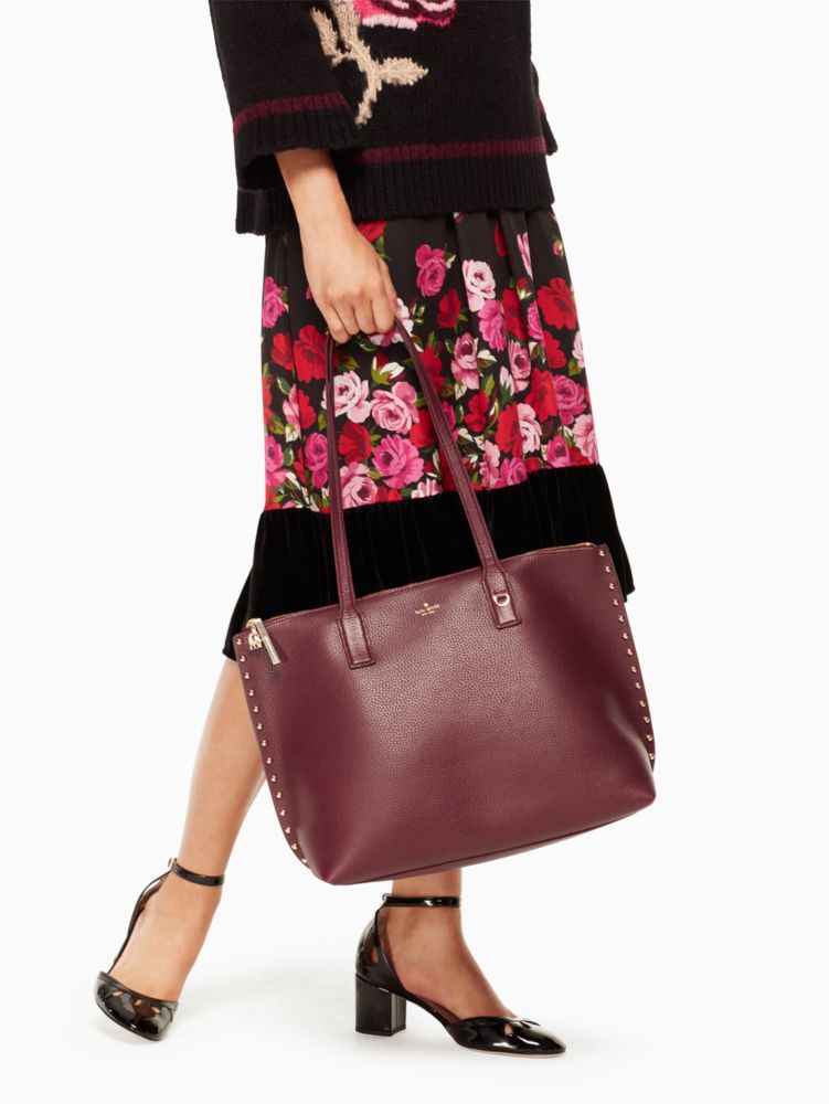 Kate spade studded tote sale