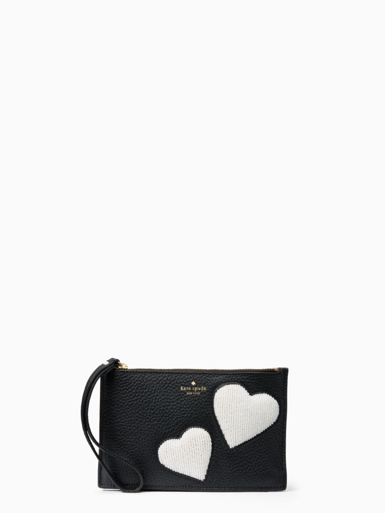 Kate spade sale heart wristlet