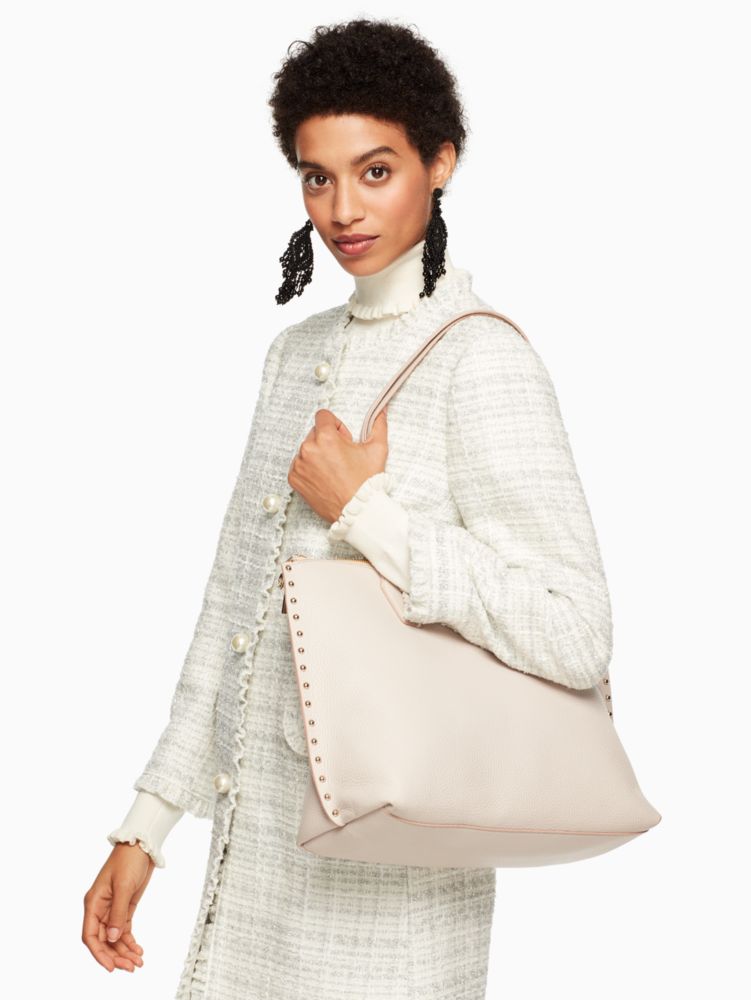 On Purpose Studded Leather Tote, , Product