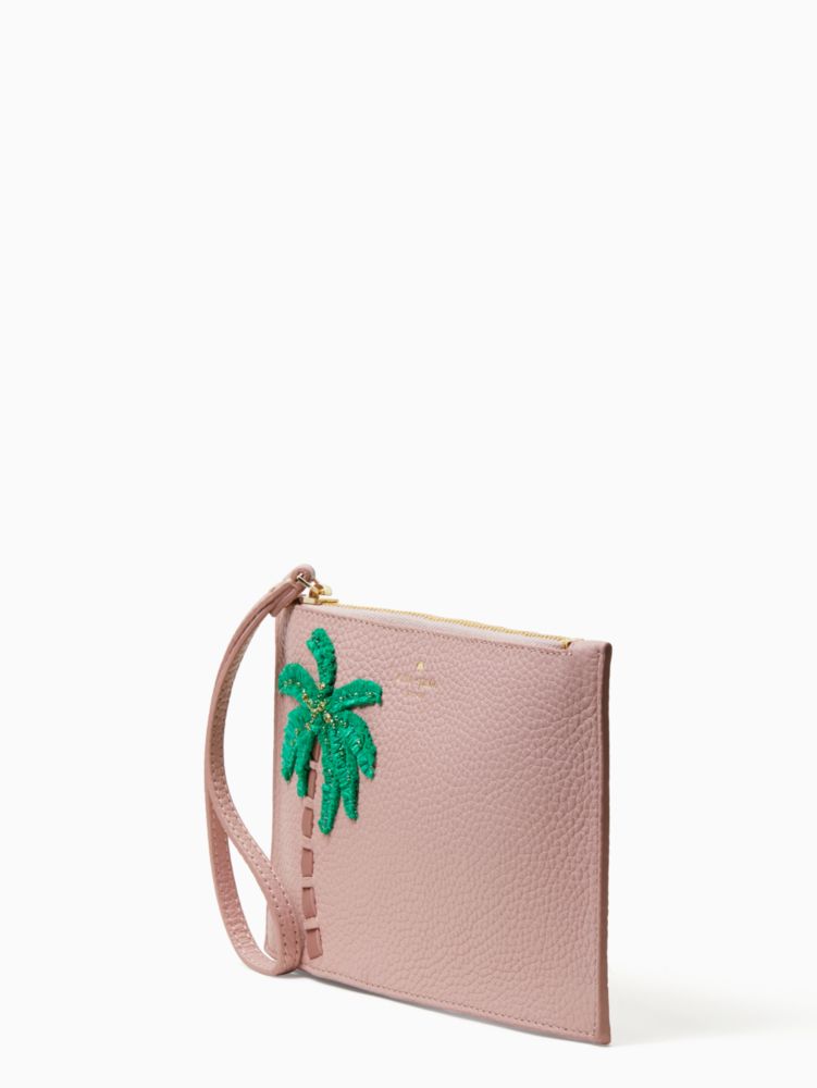 Kate Spade,On Purpose Embellished Mini Leather Wristlet,