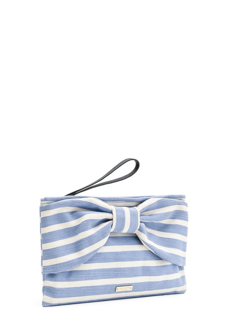 Kate Spade,On Purpose New Canvas Bow Wristlet,