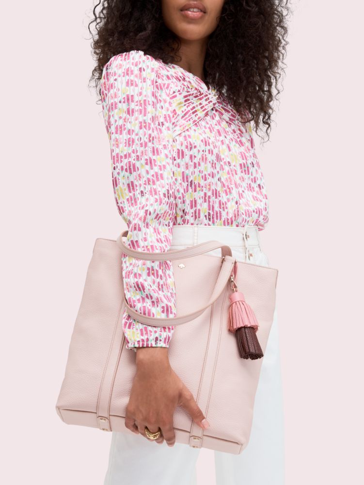 Kate Spade,On Purpose North South Leather Tote,