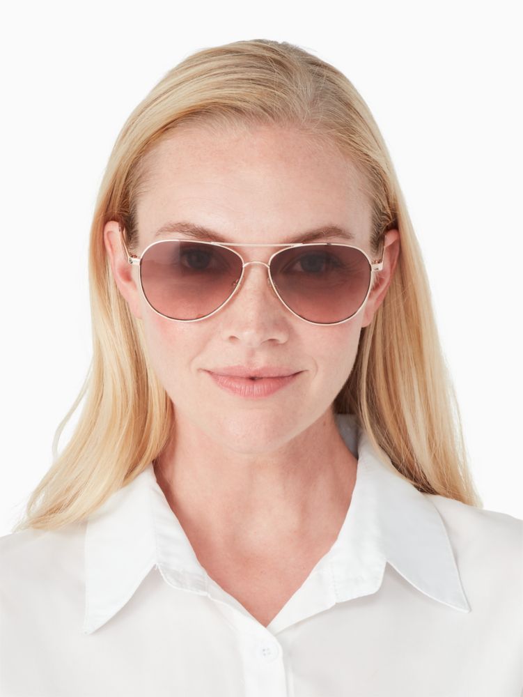 Kate Spade,Varese Sunglasses,Rose Gold