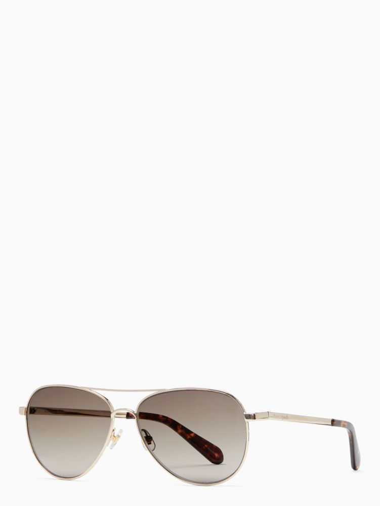 Kate Spade,Varese Sunglasses,Light Gold