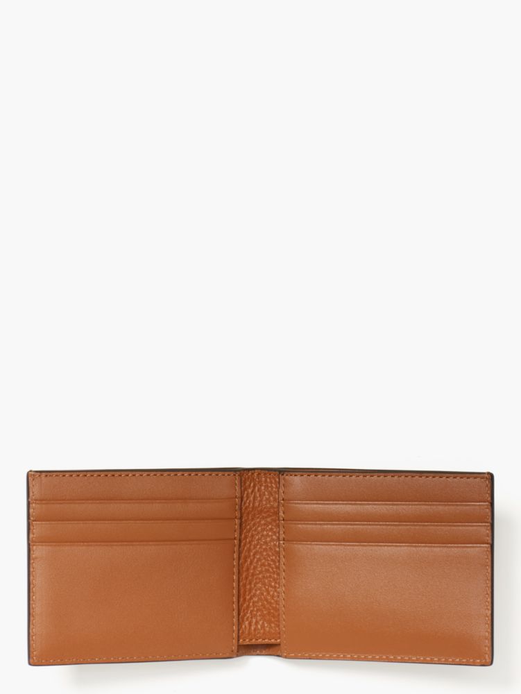 Kate Spade,Jack Spade Pebbled Leather Slim Billfold,Tan