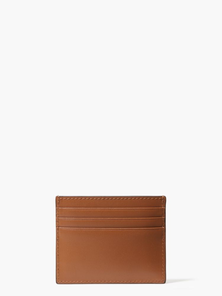 Kate Spade,Jack Spade Pebbled Leather Six Cardholder,Tan