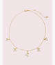 Kate Spade,cherie cherry scatter necklace,necklaces,Cream Multi