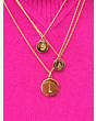 Kate Spade,A initial mini pendant,necklaces,Gold