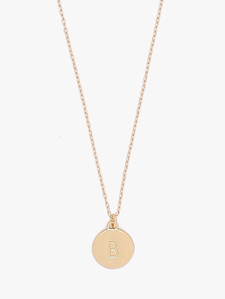 Kate Spade,b mini pendant,necklaces,Gold