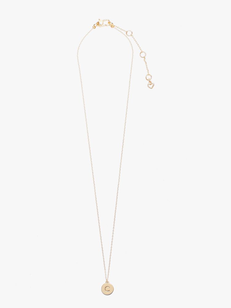 Kate Spade,c mini pendant,necklaces,Gold
