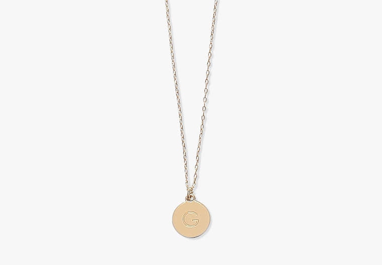 Kate Spade,g mini pendant,necklaces,Gold image number 0