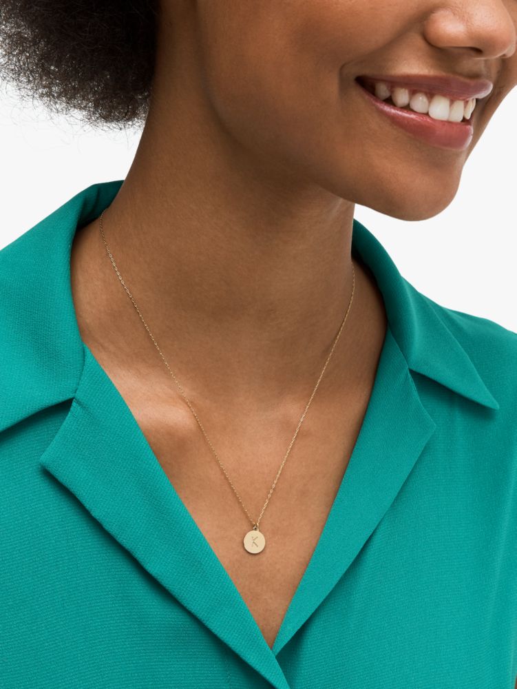 Kate spade g initial necklace sale