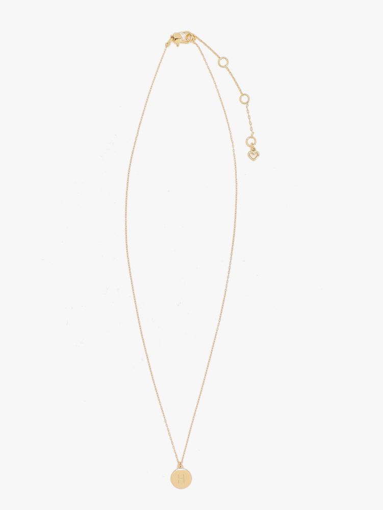 Kate Spade,h mini pendant,necklaces,Gold