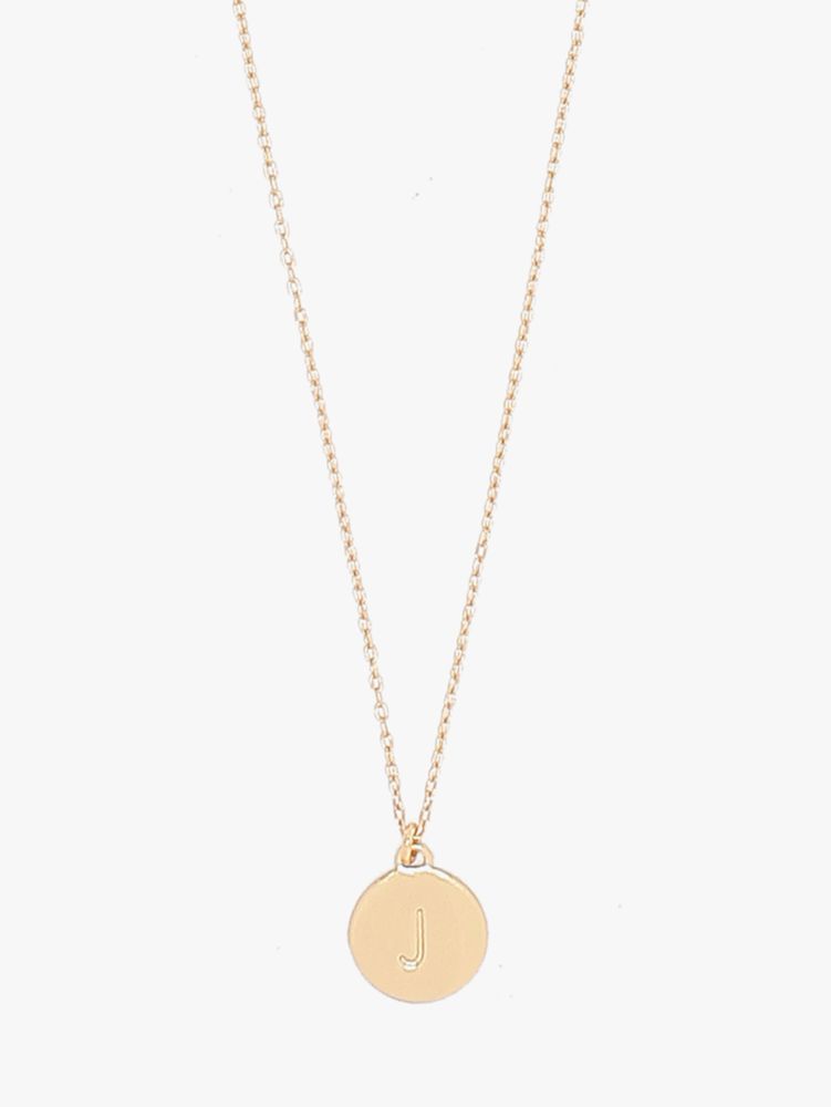 Kate Spade,j mini pendant,necklaces,Gold
