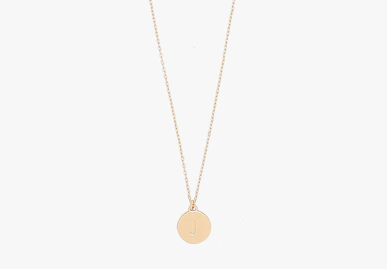 Kate Spade,j mini pendant,necklaces,Gold