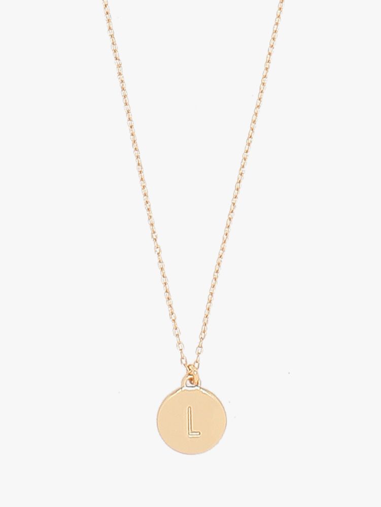 Kate Spade,l mini pendant,necklaces,Gold