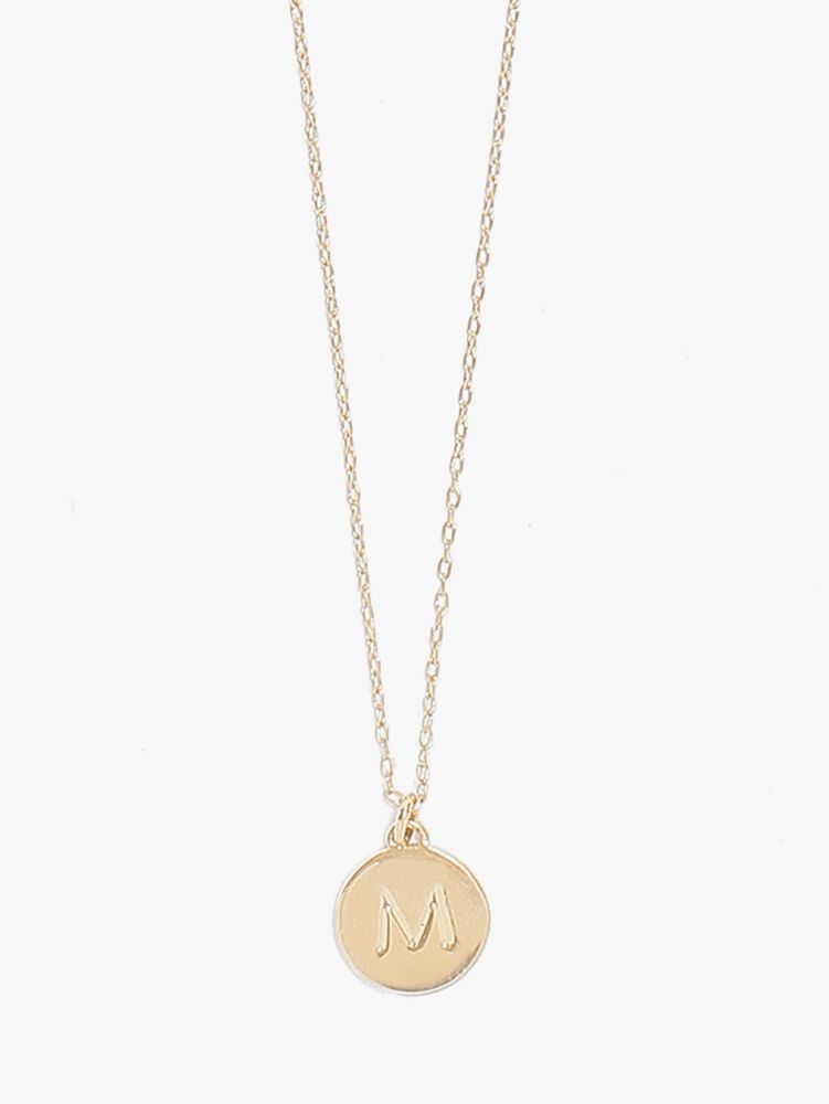 Kate spade m initial on sale necklace