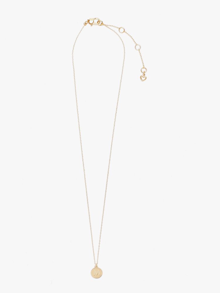 Kate Spade,m mini pendant,necklaces,Gold