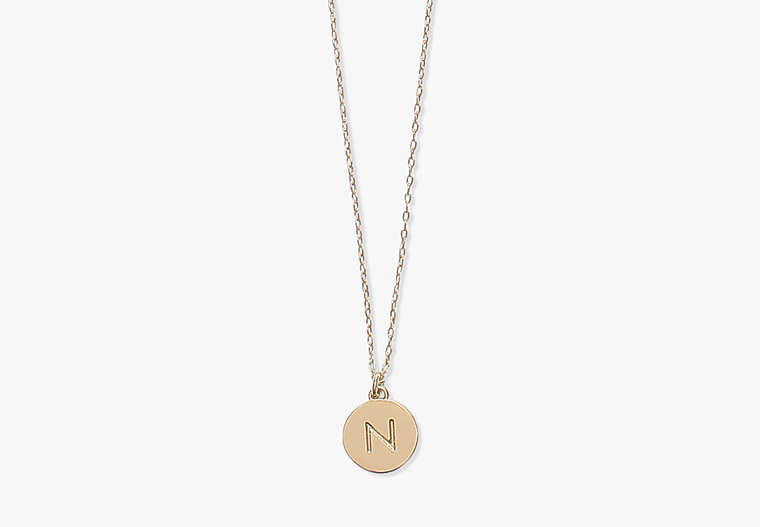 Kate Spade,n mini pendant,necklaces,Gold image number 0