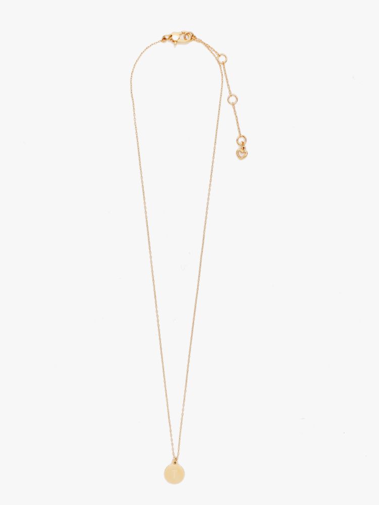 Kate Spade,t mini pendant,necklaces,Gold