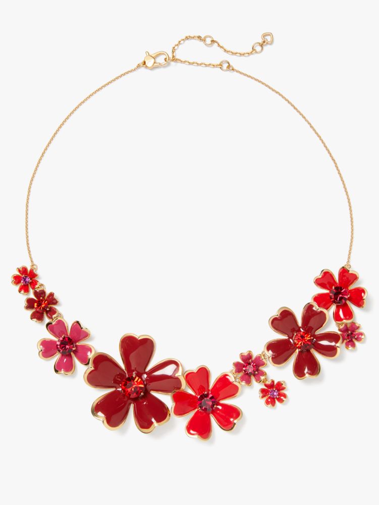 Blushing Blooms Statement Necklace, , Product