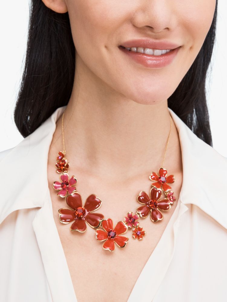 Blushing Blooms Statement Necklace, , Product