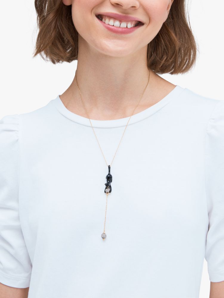 Kate spade cat necklace sale