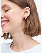 Kate Spade,house cat asymmetrical studs,earrings,Black / Glitter