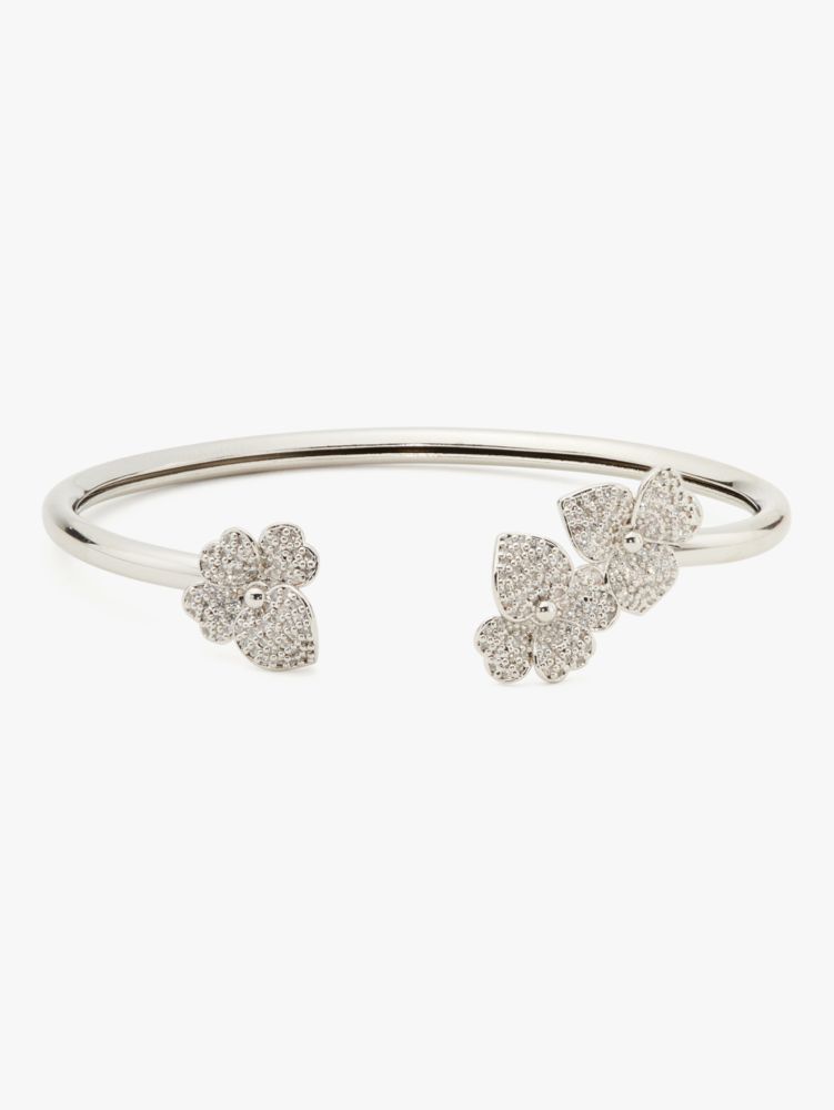 Precious Pansy Pavé Statement Flex Cuff