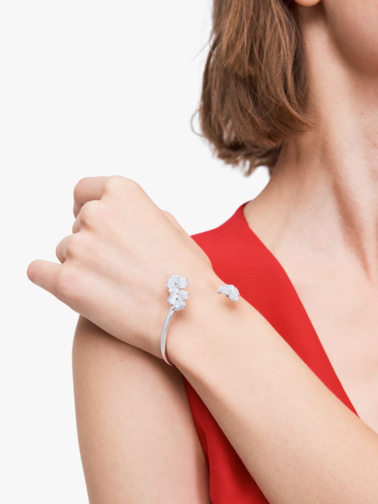Kate Spade,Precious Pansy Pavé Statement Flex Cuff,