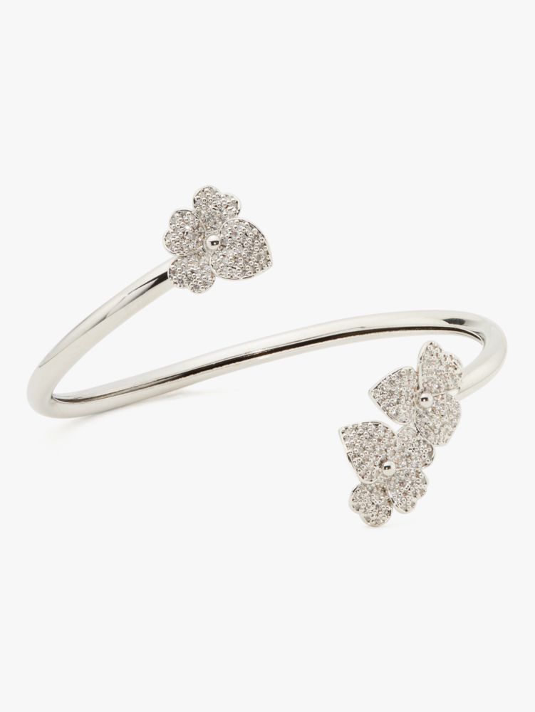 Kate Spade,Precious Pansy Pavé Statement Flex Cuff,